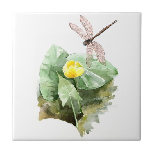 waterverf met waterlust tegeltje (Voorkant)