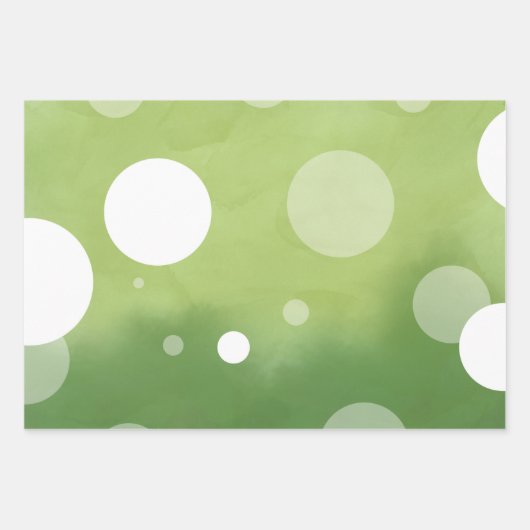 Waterverf met witte vlekken 1 vellen inpakpapier (Voorkant 3)