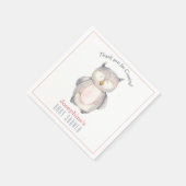 Waterverf met zoete geslachtsneutraal Baby shower Servet (Hoek)