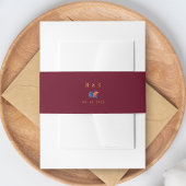 Waterverf Mexicaans Fiesta Bloemhuwelijk Bourgondi Uitnodigingen Wikkel