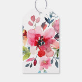 Waterverf Mid Summer Flowers Dank je wel Cadeaulabel (Achterkant)