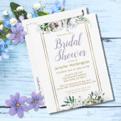 Waterverf Midzomer Floral Lavender Vrijgezellenfee Briefkaart