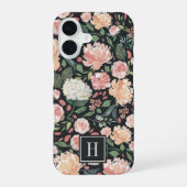 Waterverf Midzomer Floral Pattern Monogram iPhone 16 Hoesje (Achterkant)