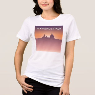 Waterverf Milaan Italië Duomo di Milano Travel Art Tri-Blend Shirt