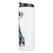Waterverf Miniature Schnauzer Thermosbeker (Geroteerd rechts)