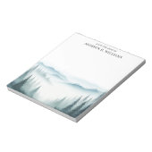 Waterverf Misty Mountains van het bureau van Notitieblok (Gedraaid)