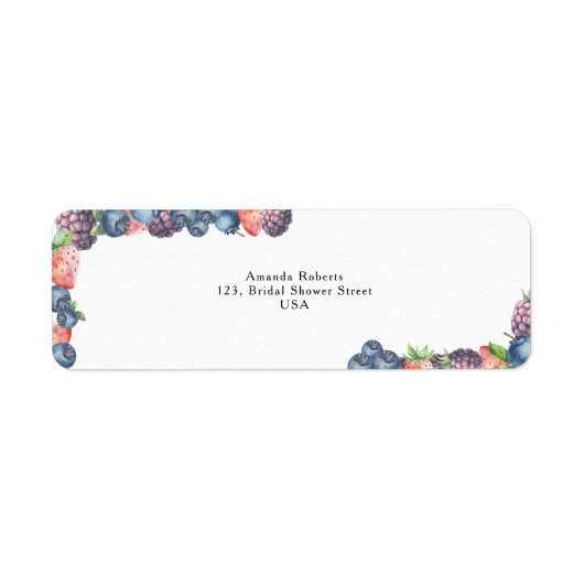 Waterverf mix bessen etiket (Voorkant)