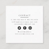 Waterverf Mixer Cake + Bakkerroze Visitekaartje (Achterkant)