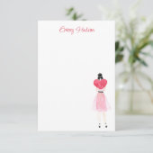 Waterverf Mode Bedankkaart (Staand voorkant)