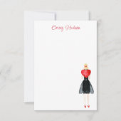 Waterverf Mode Bedankkaart (Voorkant)