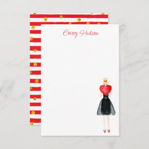 Waterverf Mode Bedankkaart