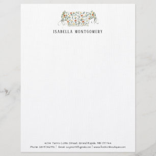 Waterverf Mode Ontwerp Letterhead op maat Briefhoofd