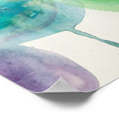 Waterverf modern abstract poster (Hoek)