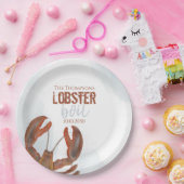 Waterverf Modern Rustic Elegant Lobster Papieren Bordje (Feest)