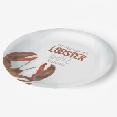 Waterverf Modern Rustic Elegant Lobster Papieren Bordje (Gekanteld)