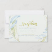 Waterverf moderne Boho Leafy Branches receptie Kaart (Voorkant)