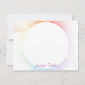 Waterverf Moderne Sjabloon handschrift script chic (Achterkant)