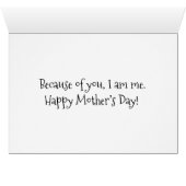 Waterverf moeder en baby goose Moederdag (Binenzijde Horizontaal (Onderkant))