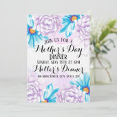 Waterverf Moederdag Binnendringkaart Kaart (Staand voorkant)