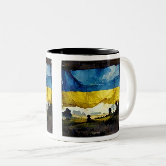 Waterverf  Mok Oekraïense wapenslag tweetone, 11 (Voorkant rechts)