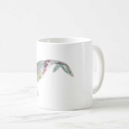 Waterverf Mok walvis (Voorkant rechts)