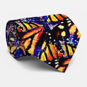 Waterverf Monarch Butterfly Stropdas (Opgerold)