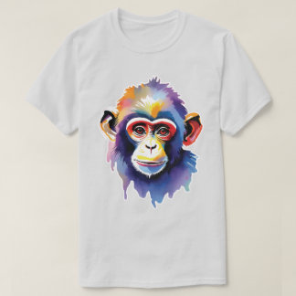 Waterverf Monkey T-shirt