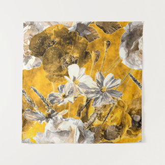 waterverf monochrome florale naadloos wandkleed
