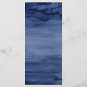 Waterverf Monogram Floral Wreath Wedding Menu (Achterkant)