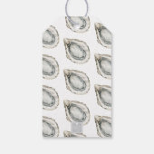 Waterverf monogram oester cadeaulabel (Achterkant)