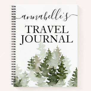Waterverf Monogrammed Travel Journal Notitieboek