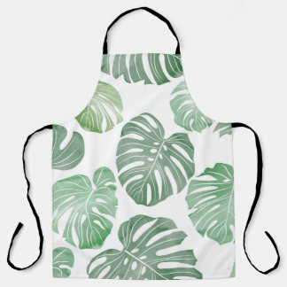 Waterverf monster, tropisch naadloos behang. schort