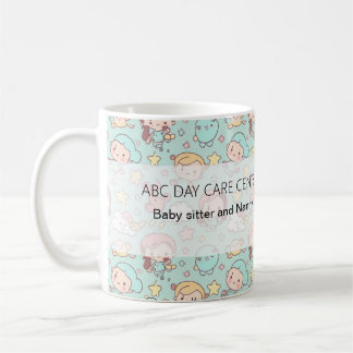 Waterverf Mooie Babysitten Aangepast Koffiemok