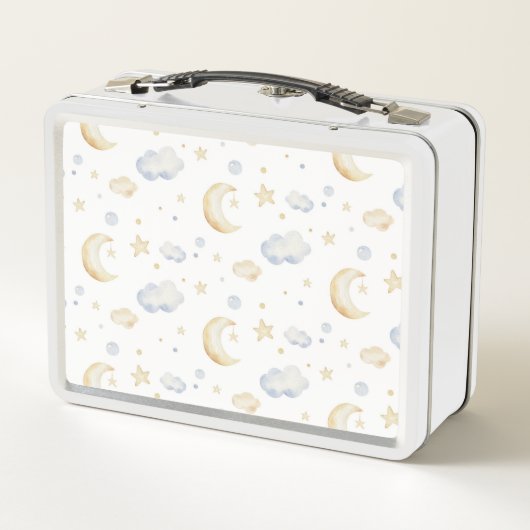 Waterverf Moon Stars & Cloud Pattern (Achterkant)