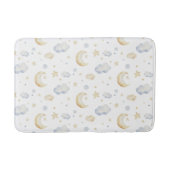 Waterverf Moon Stars & Cloud Pattern Badmat (Voorkant)