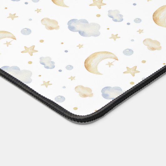 Waterverf Moon Stars & Cloud Pattern Bureaumat (Hoek)