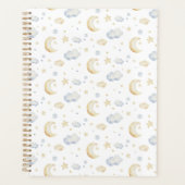 Waterverf Moon Stars & Cloud Pattern Planner (Voorkant)