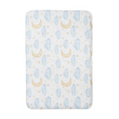 Waterverf Moon Stars en Clouds Patroon Badmat (Voorkant Verticaal)