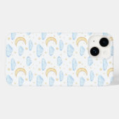 Waterverf Moon Stars en Clouds Patroon Case-Mate iPhone Case (Achterkant (horizontaal))