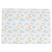 Waterverf Moon Stars en Clouds Patroon Groot Cadeauzakje (Achterkant)