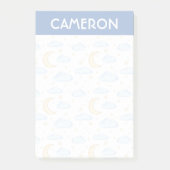 Waterverf Moon Stars en Clouds Patroon Post-it® Notes (Voorkant)