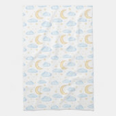 Waterverf Moon Stars en Clouds Patroon Theedoek (Verticaal)
