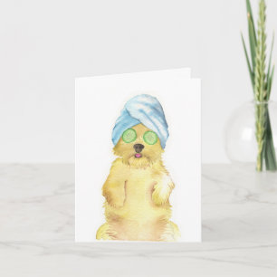 Waterverf Morkie Poo Dankkaartjes Bedankkaart