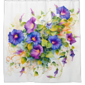 Waterverf Morning Glory Magic Douchegordijn (Voorkant)