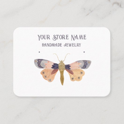 Waterverf mot sieraden display Visitekaartje (Voorkant)