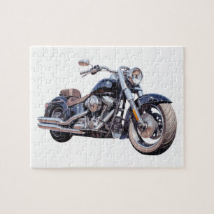 Waterverf motorfiets legpuzzel