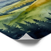 WATERVERF MOUNTAIN ART POSTER (Hoek)