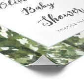 Waterverf Mountain Forest Arch Baby shower Poster (Hoek)