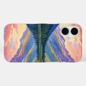 Waterverf Mountain Lake Landschap Case-Mate iPhone Case (Achterkant (horizontaal))