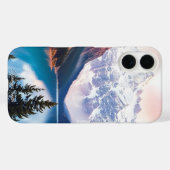 Waterverf Mountain Lake Natuur Case-Mate iPhone Case (Achterkant (horizontaal))